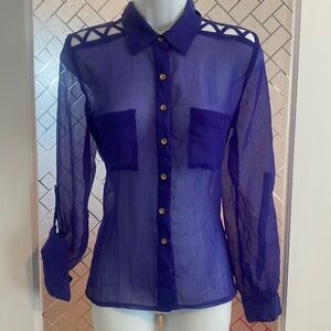 ★NWT★ 2B BEBE Sheer Top - Size Sm